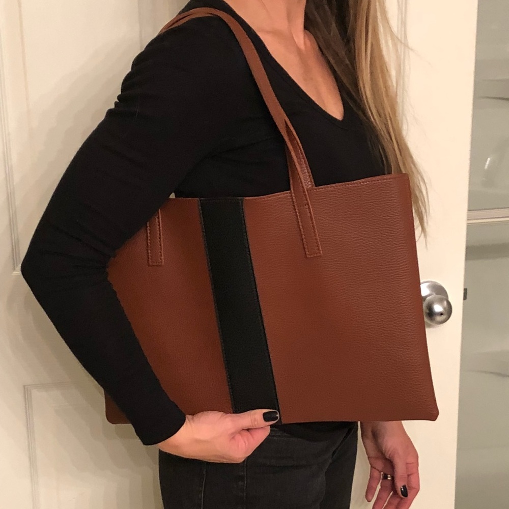 Vince Camuto vegan leather luck tote